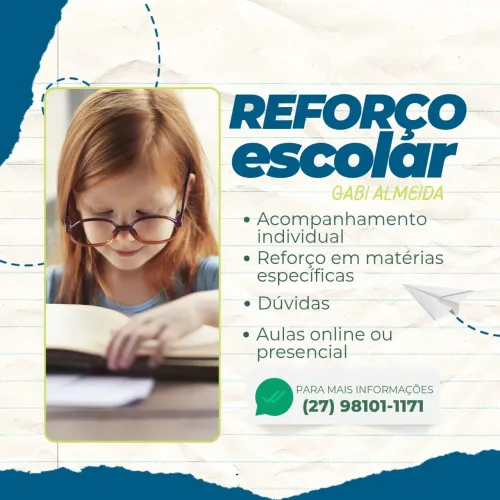 Reforço escolar infantil