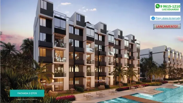 PRAIA DOS CARNEIROS - Apartamento 46 m² 2 quartos no melhor resort de Carneiros