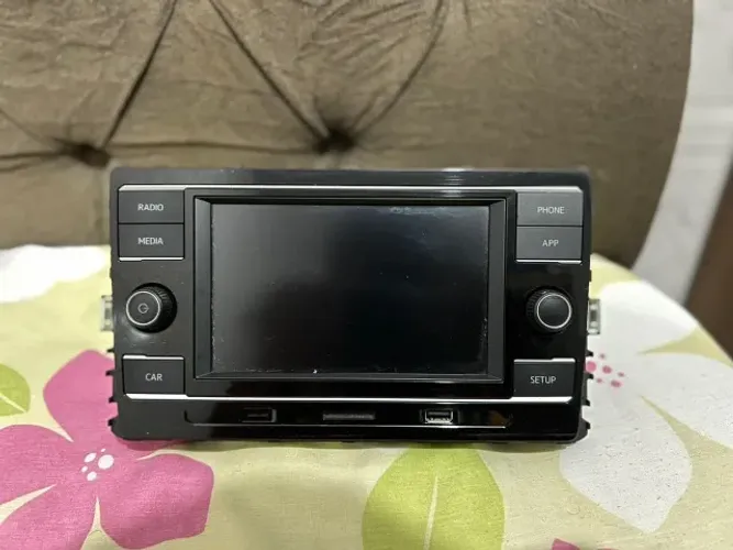 Tela Central Multimídia Original Polo Virtus 2020 + Adaptador Carplay Android Auto Sem fio