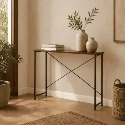 Mesa Escrivaninha Office Estudo Estilo Industrial 76cm Miami - Compacta Usada
