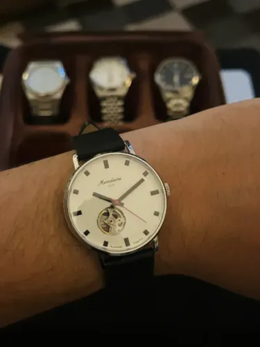Relógio Mondaine 1954 open heart Seminovo pouco usado
