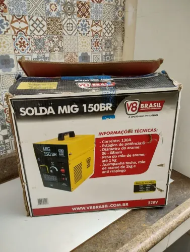 Máquina de solda mig sem gás 