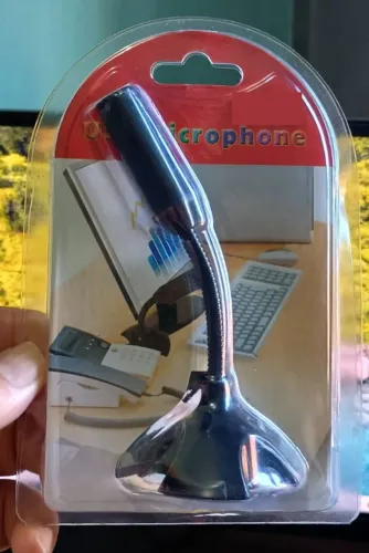 Microfone de Mesa USB Para Computador e Outros