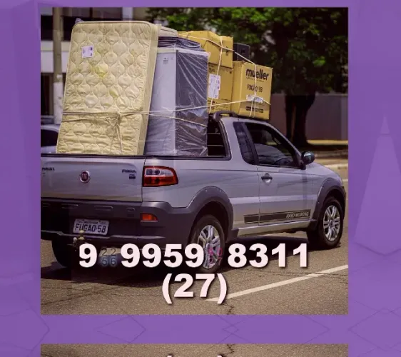 Frete rápido e seguro disponível para sua mudança! Entre em contato e confira!