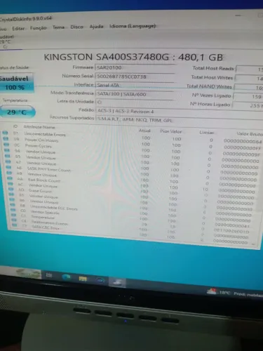 Ssd Kingston 480gb  pouco uso