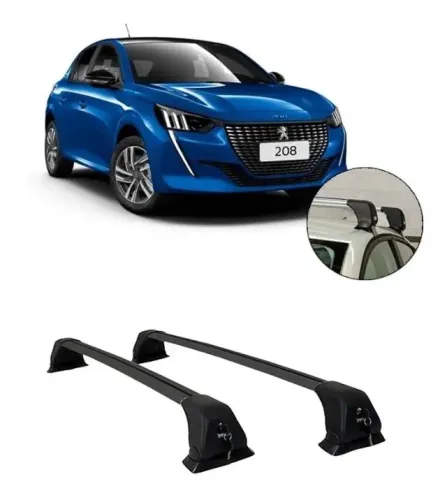 Rack Teto Travessa Peugeot 208 Kiussi Antifurto