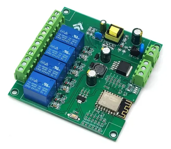 Módulo de Relé WiFi ESP8266 4 Vias - ESP-12 Placa de Desenvolvimento
