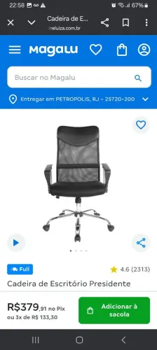 Cadeira presidente ( Estado de novo )