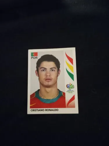 Figurinha rara Cristiano Ronaldo 2006
