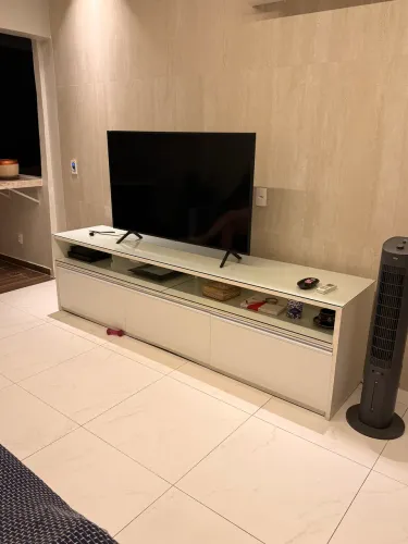 Rack para TV - Vidro e Laca Branca