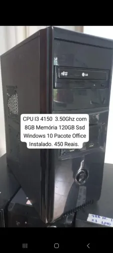 CPU I3 4150 com 8GB Memória 120GB Ssd