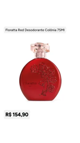 Boticário-floratta red desodorante colônia 75ml