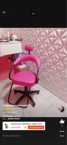 Cadeira cabeleireira ou barbeiro