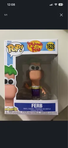 Funko pop Ferb do Phineas e Ferb