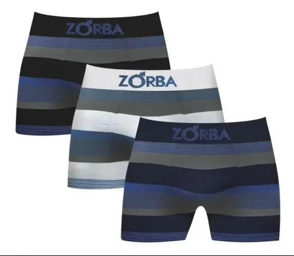 Kit 6 Cuecas Boxer Zorba Listrada 847 Original Em Algodão