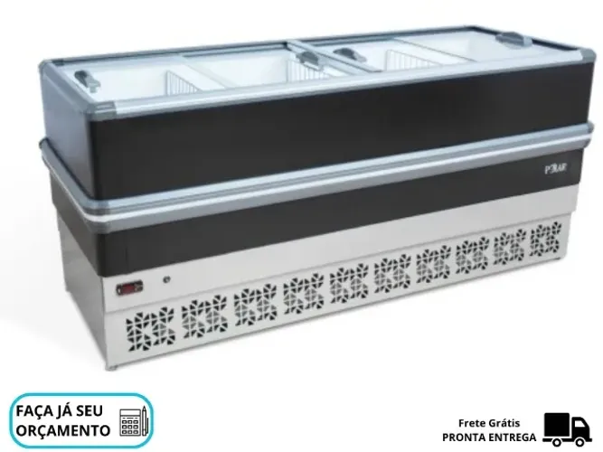 Ilha de Congelados Vidro Reto 2M Polar