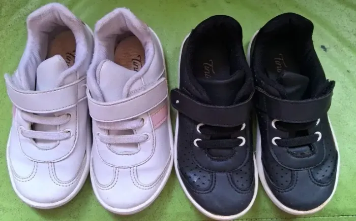 Kit sapatos infantil - feminino tamanho 24