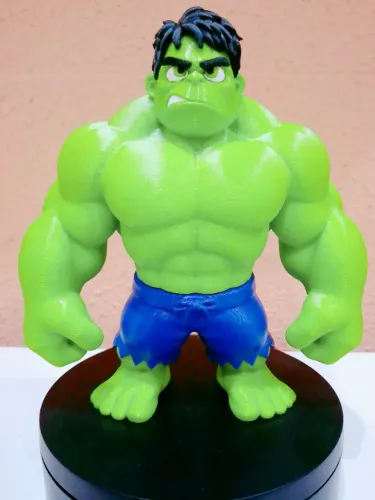 Hulk Chibi - 13cm - Action Figure - Impressão 3D