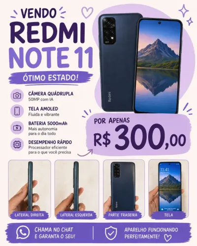 vendo celular redmi note 11