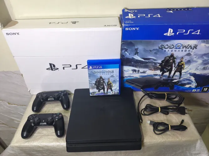 Ps4 slim. 1tera na caixa/aceito cartão ate