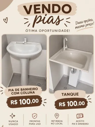 Pias e tanque