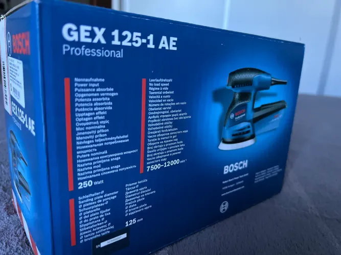 Lixadeira Roto Orbital Professional Gex 125-1 Ae 250w com Coletor De Pó Bosch