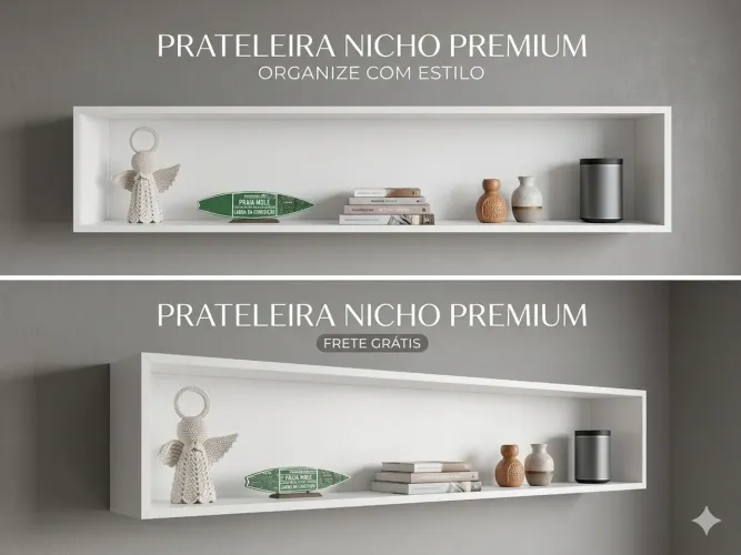 Nicho Parede MDF Branco