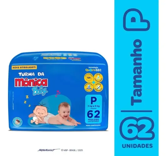 Fralda Turma da Mônica P