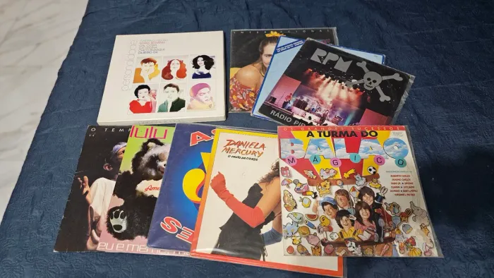 Lote com 14 Discos de Vinil (LPs) - MPB, Rock Nacional e Internacional