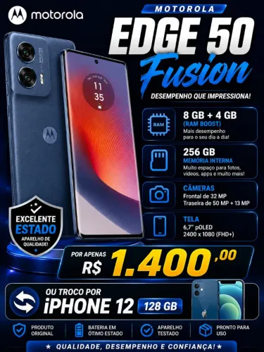 Motorola Edge 50 fusion venda ou troca 