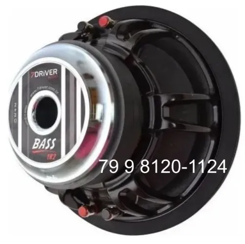 Alto falante 7 driver subwoofer 1k2 bass 600 rms10 polegada- IMPEDÂNCIA  2+2 ou 4+4
