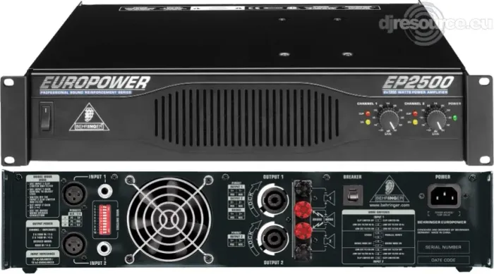Amplificador de audio Potência EP2500 Behringer IMPERDÍVEL!!!