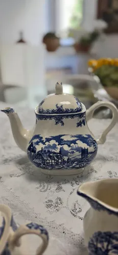 Jogo de Chá Inglês Myott The Brook - Porcelana Staffordshire Original (Completo)