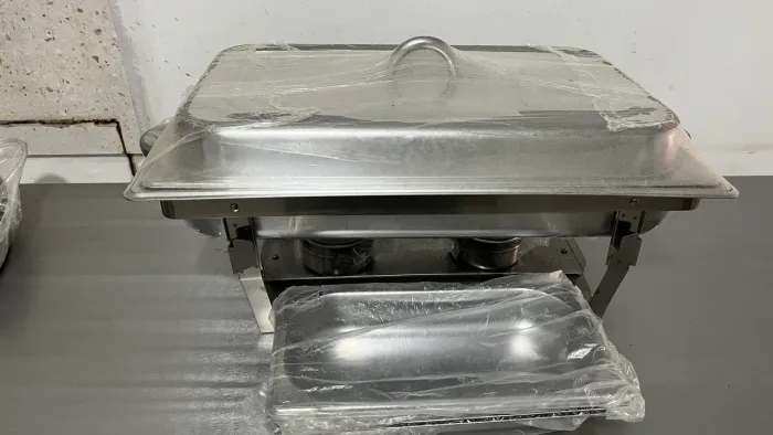 Rechoud retangular inox 11 Lt