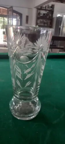 Vaso cristal lapidado