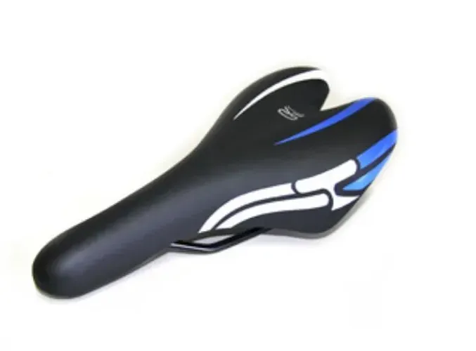 Selim Banco Bike Royal Ciclo MTB Performance Preto e Azul - Novo