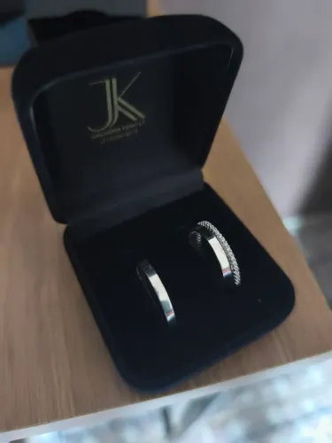 Par de Alianças, Anel de compromisso, Prata