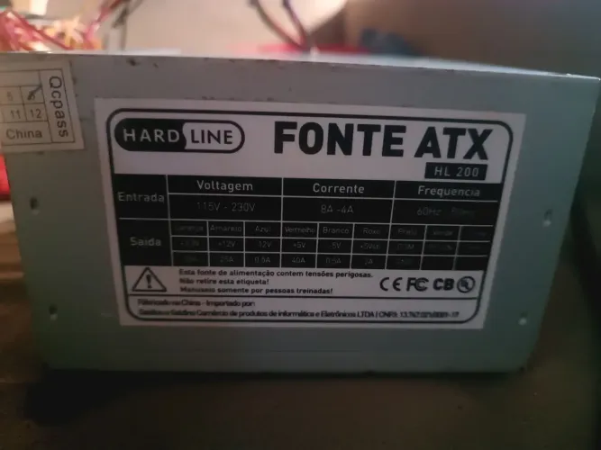 Fonte Pc ATX HL 200