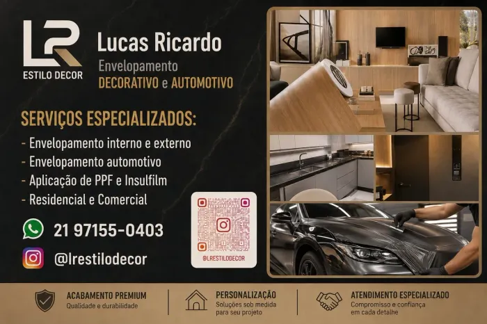 Envelopamento decorativo e automotivo