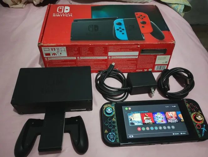 NINTENDO SWITCH V2 DESTRAVADO