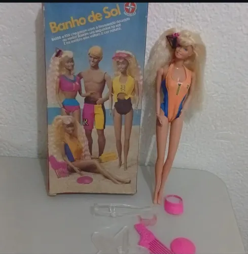Barbie banho de sol
