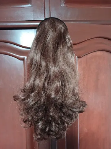 Peruca fiszpan com arco cabelo humano