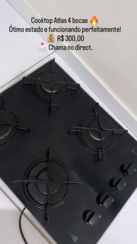 VENDO COOKTOP ATLAS 4 BOCAS