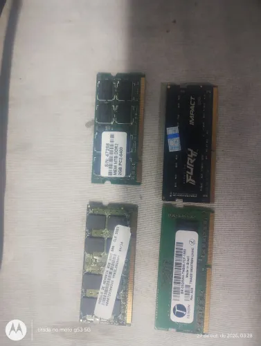 Vendo 2 memória ram 12 gb DDR4 , e 2 memória ram DDR2 4gb