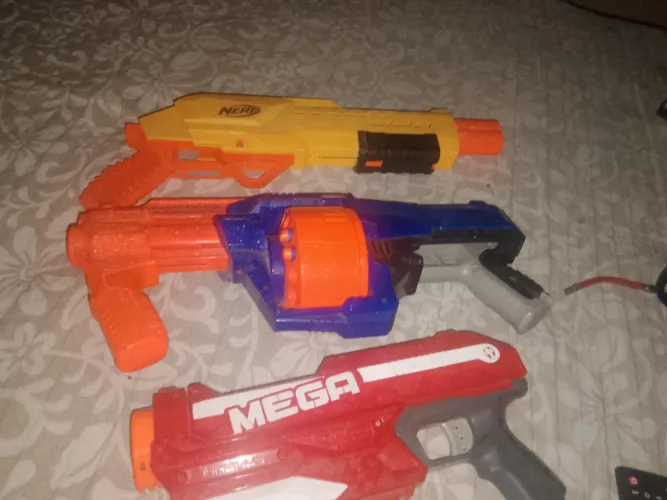 Brinquedo arma narf 3 unidades