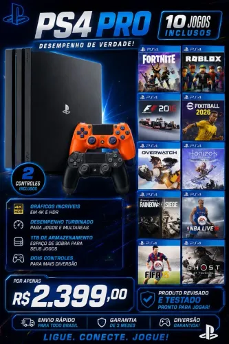 PS4 PRO combo completo