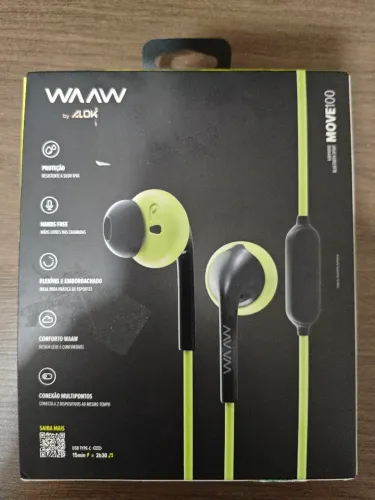 Fone WAAW move 100 semi-novo usado uma única vez