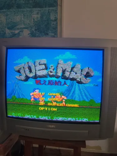 Joe e Mac super Nintendo original japonesa