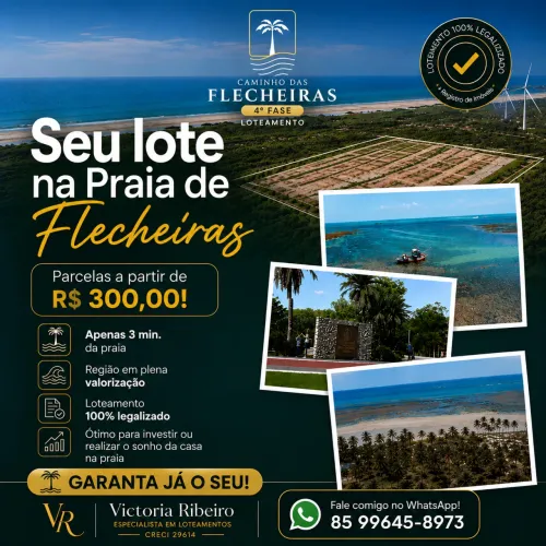 Lotes a venda na Praia de Flecheiras