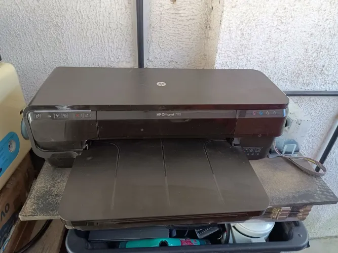 Vendo Impressora HP Officejet 7110, A3, Colorida, Wi-Fi, com tank de tinta funcionando.